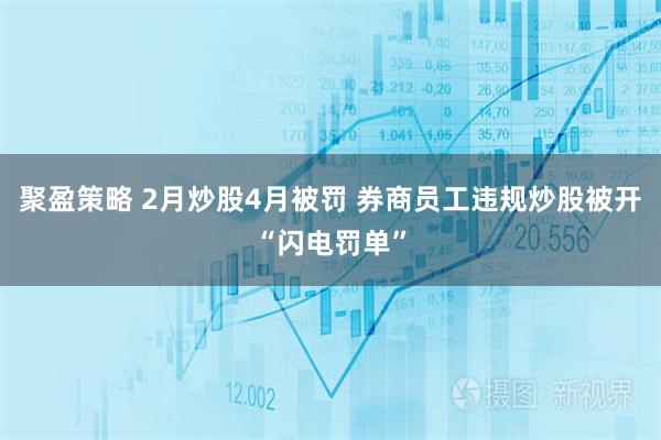 聚盈策略 2月炒股4月被罚 券商员工违规炒股被开“闪电罚单”